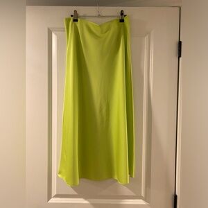J Crew Lime Green Midi Skirt